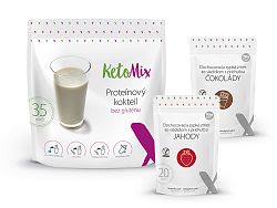 Proteínový kokteil KetoMix 1050 g (35 porcií) Druhá príchuť kokteilu: ananás, Prvá príchuť kokteilu: ananás